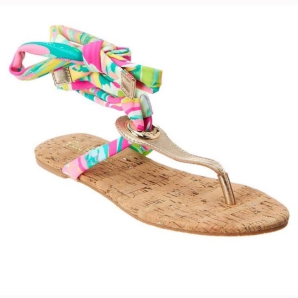 Lilly Pulitzer Harbor Wrap Sandals